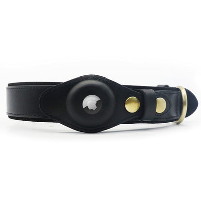 Leather Airtag Collar